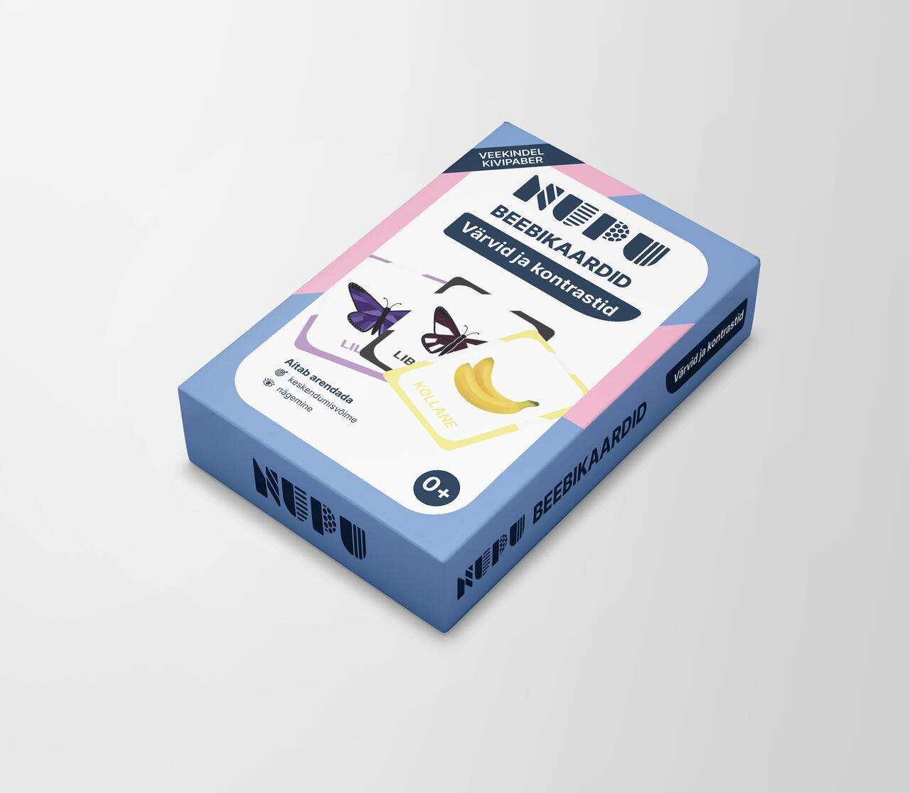 õppekaardid värvid kontrastid beebidele arendav tegevus