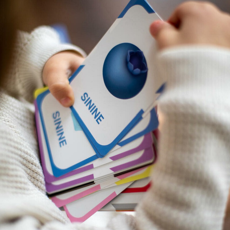 õppekaardid värvid kontrastid beebidele arendav tegevus