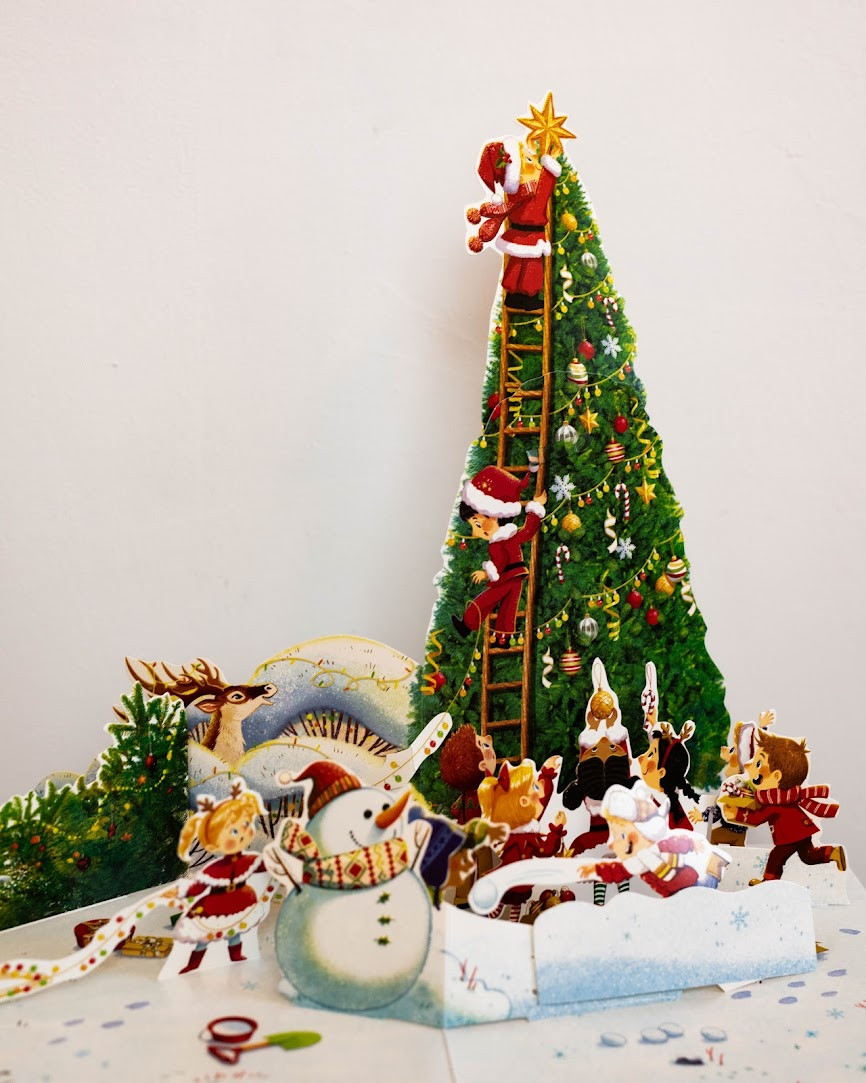 Tõeline talveraamat imelised jõulud ruumiline jõuluraamat