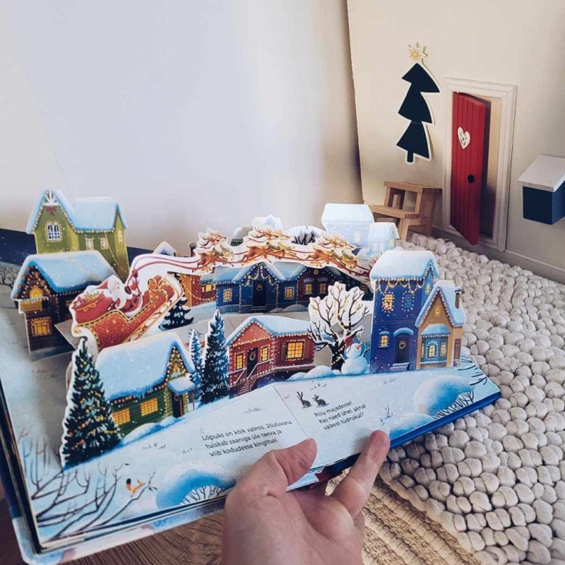 Tõeline talveraamat imelised jõulud ruumiline jõuluraamat
