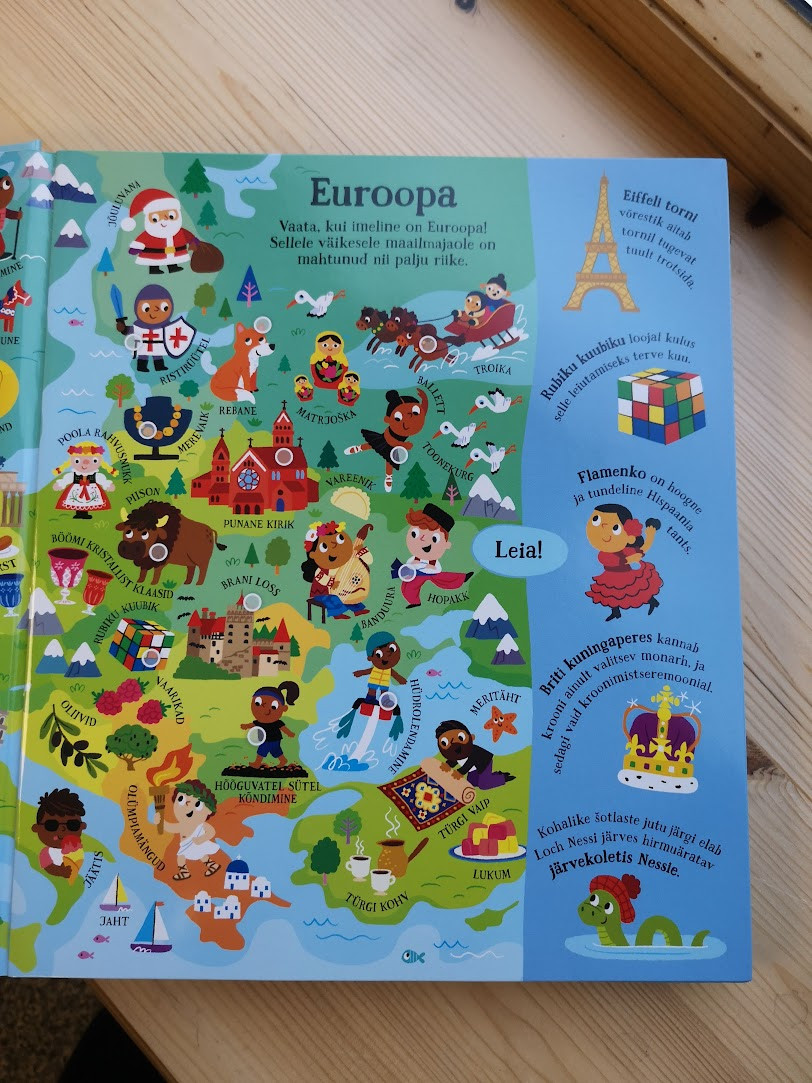 otsi ja leia maailma atlas raamat