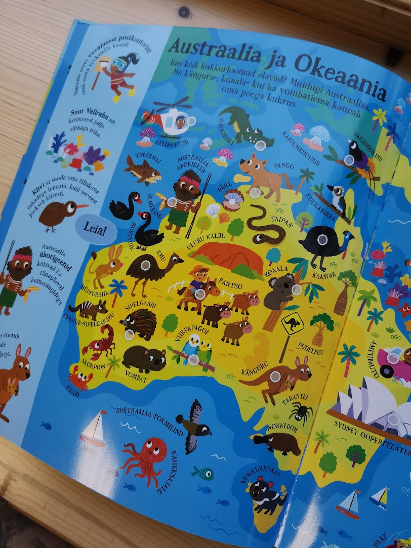 otsi ja leia maailma atlas raamat