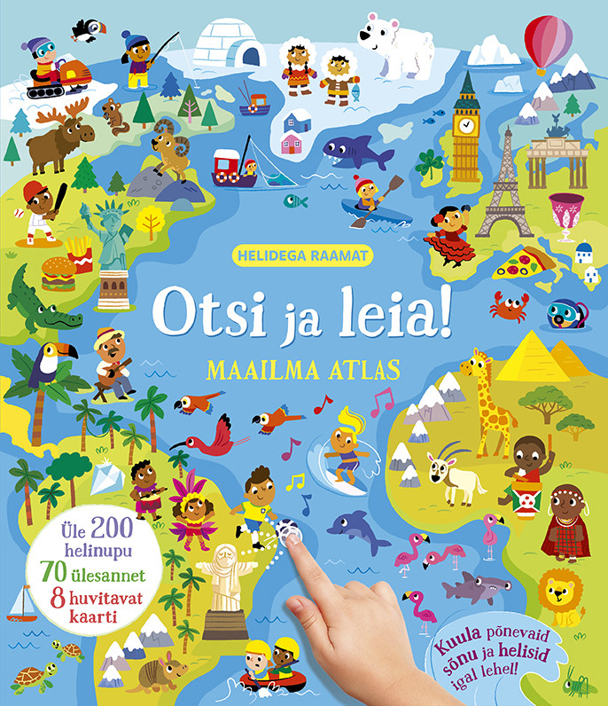 otsi ja leia maailma atlas raamat