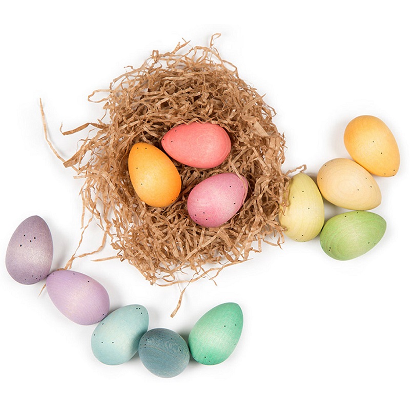 Grapat puidust mängufiguurid puidust munad loovmäng vabamäng waldorfpedagoogika waldorfmänguasjad