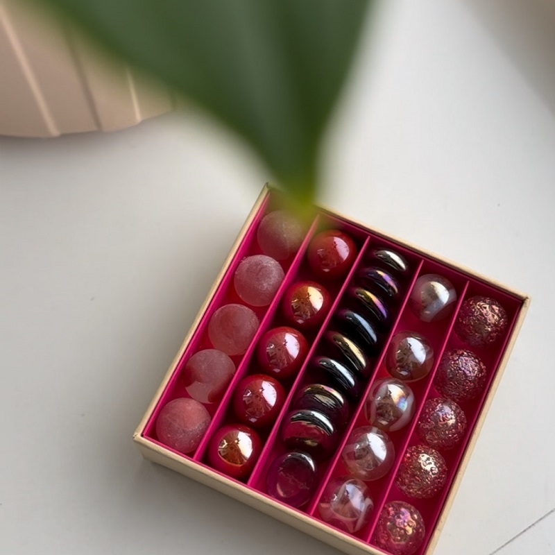 Billes & Co käsitsi valmistatud klaaskuulid loovmängudeks