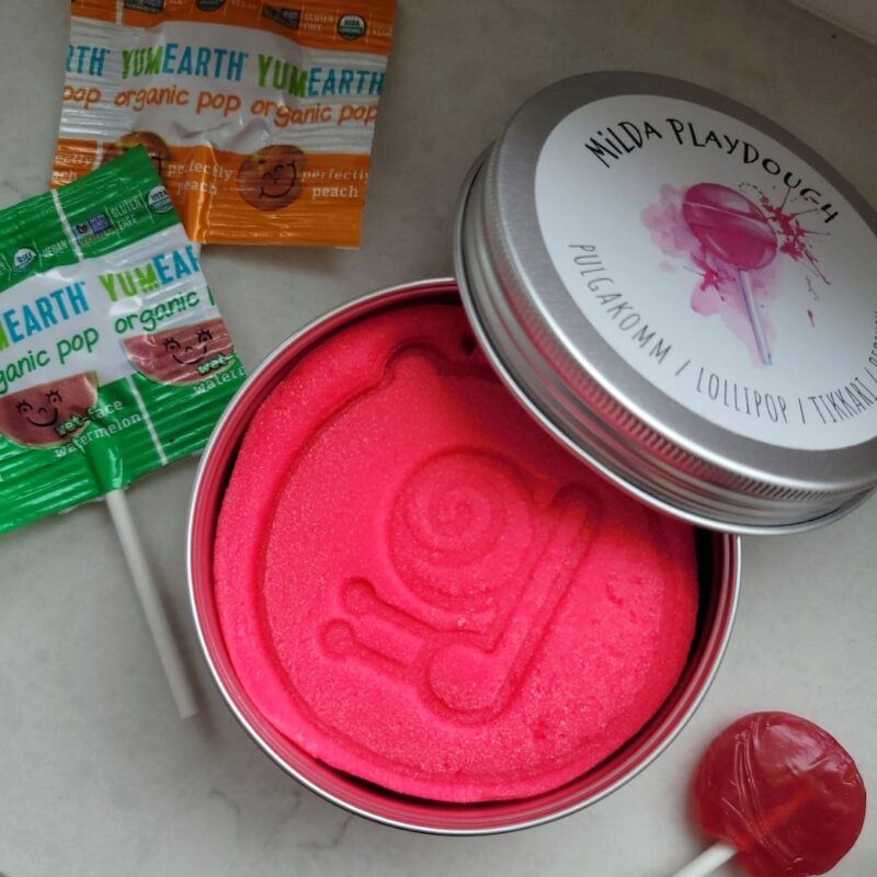 Looduslik plastiliin - vaarikalõhnaline neoonroosa