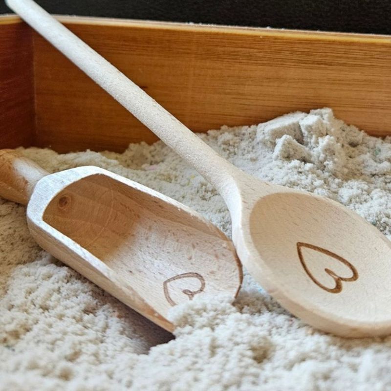 puidust kühvel labidas vee- ja liivakühvel jahukühvel montessori kühvel päriselu vahendid