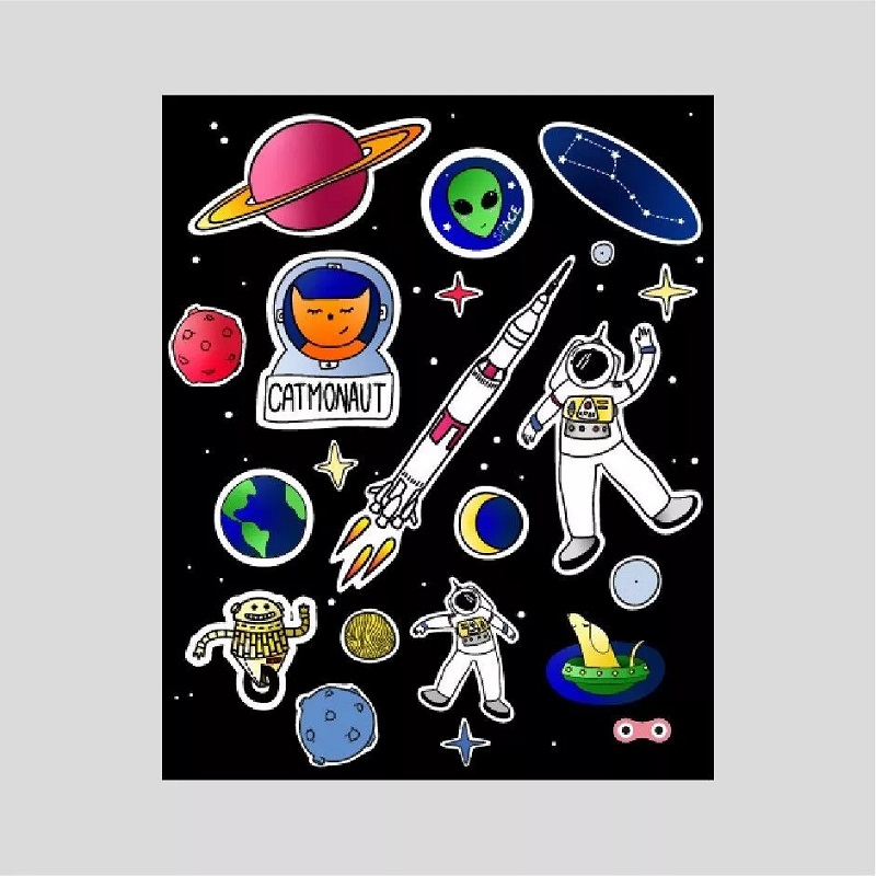 helkurkleepsud helkur turvavarustus kosmos lastele rainette helkurkleeps