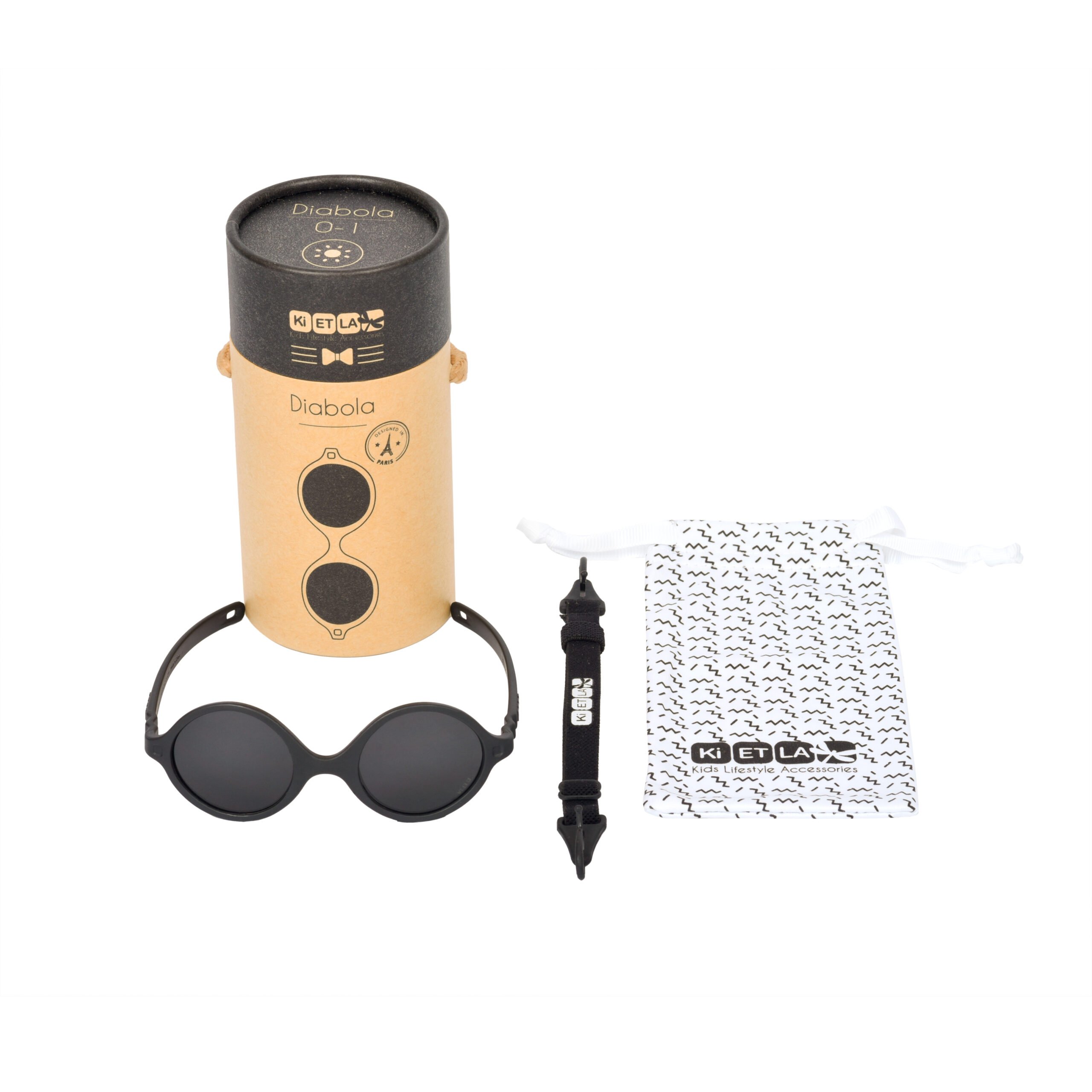 Kietla Diabola kruvideta ja 100% purunematu raamiga, kõrgema 3-kategooria kaitsega päikeseprillid beebidele 0-12 kuud, must
Kietla Diabola kruvideta ja 100% purunematu raamiga, kõrgema 3-kategooria kaitsega päikeseprillid beebidele 0-12 kuud, must