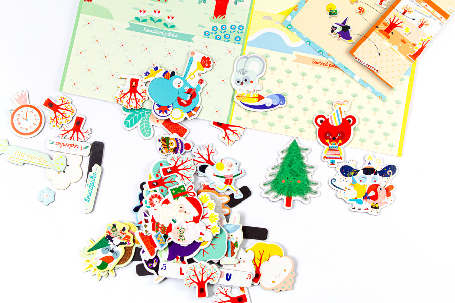 magnetitega mängukomplekt aastaajad kevad suvi sügis talv magnetmäng kaasaskantav mäng