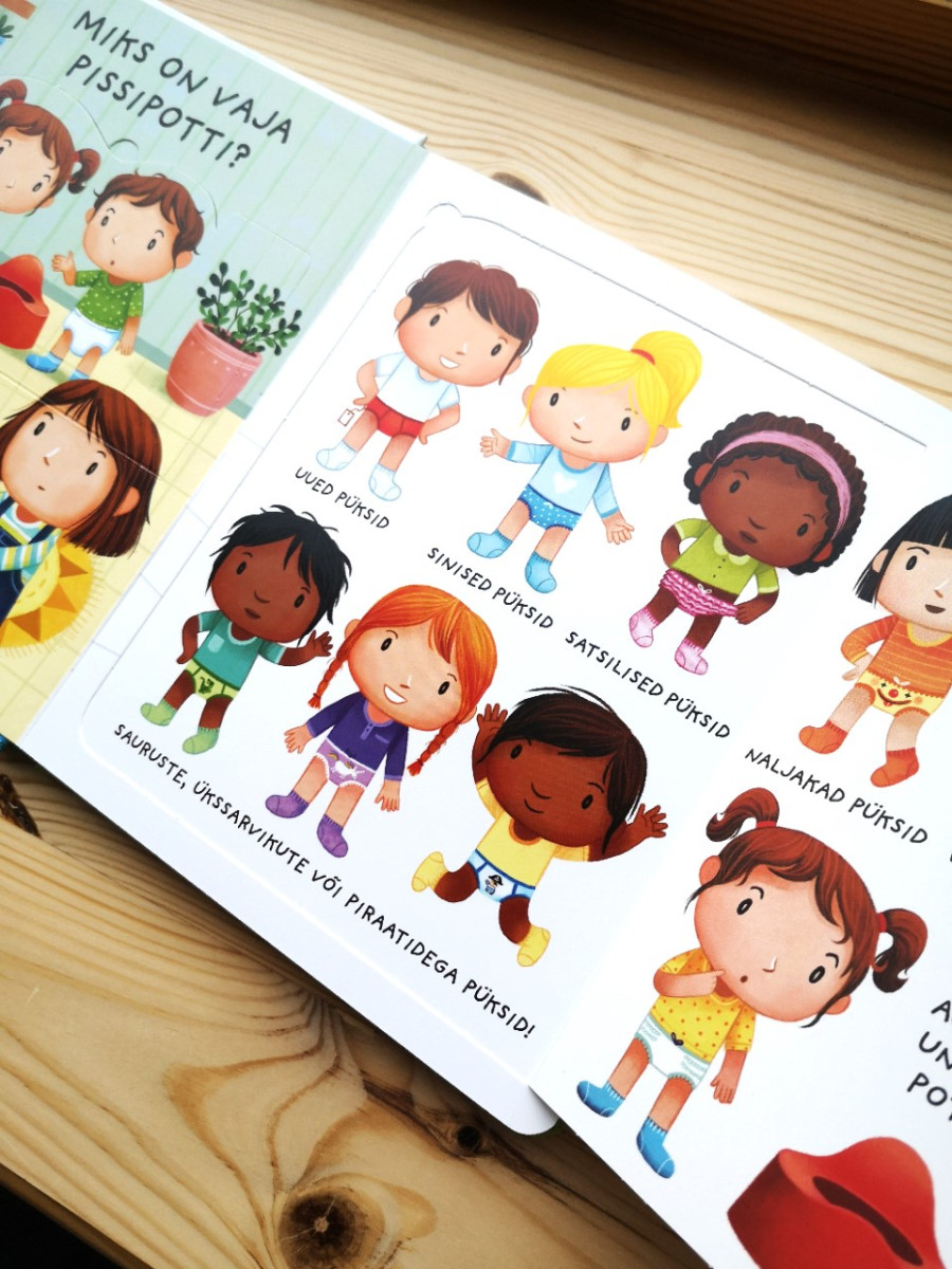 klapiraamat miks on vaja pissipotti potitreening mähkmest vabaks