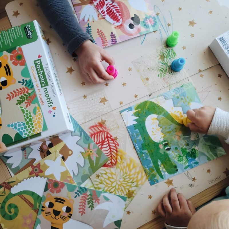 Créa Lign' templite ja šabloonidega meisterdamiskomplekt "Värvid džunglis"