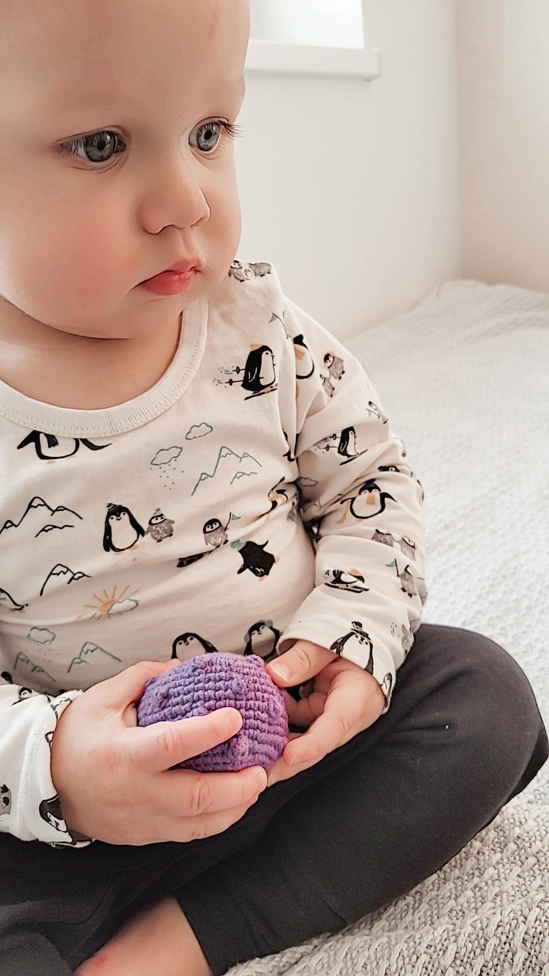 Sensoorsete pallide komplekt, 7 tk käsitöö pehmed kõva pallid lastele beebile mängimiseks katsumiseks