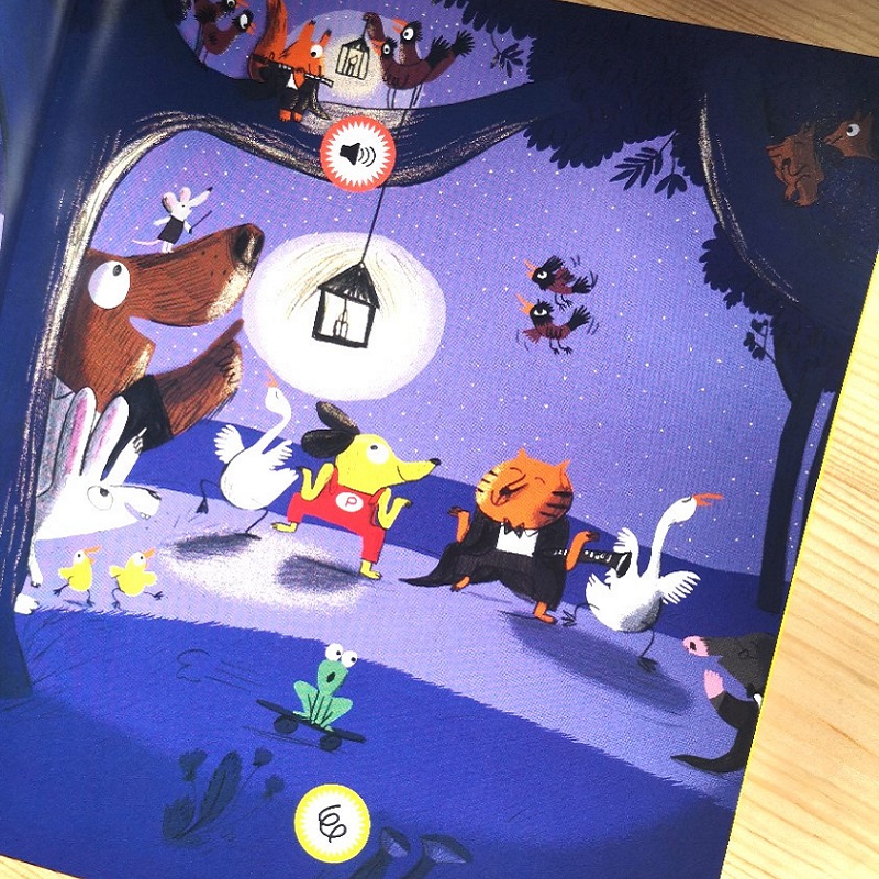 Realistlike helidega raamat loomade orkester koolibri heliraamat muusikaga raamat klassikaline muusika