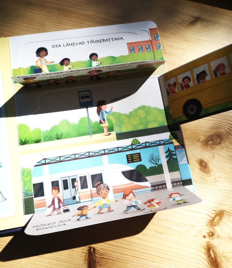 klapiraaamt miks peab lasteaias käima pappraamat kõvade lehtedega raamat lasteaiaga harjutamine klappidega