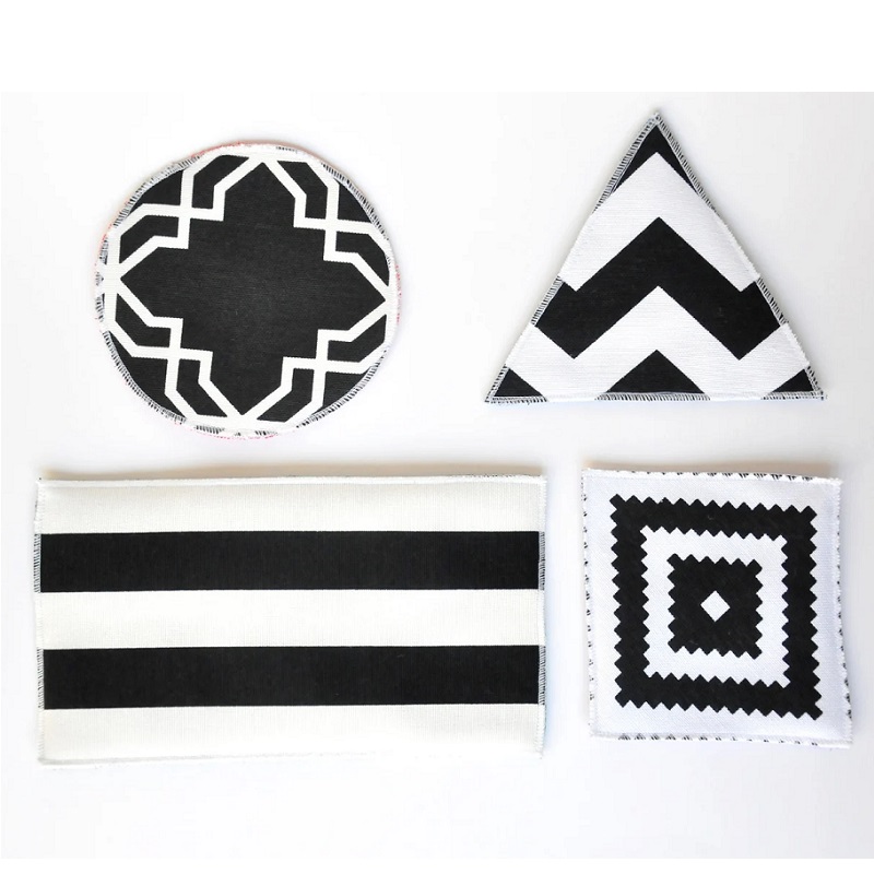 sensoorsed kangast kaardid õppekaardid Montessori mänguasjad beebile tekstuurid värvid mustvalged lapsele beebile