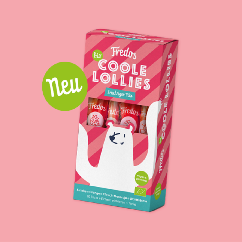 Orgaaniline mahlajäätis Fredos - troopiline - 10 tk mahlapulk mahlajäätis mahlajää mahlapulgad looduslik naturaalne bio