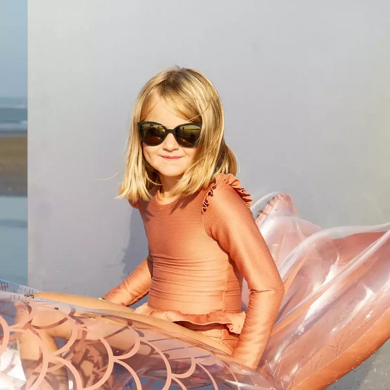 Kietla Buzz kõrgema 3-kategooria kaitsega päikeseprillid lastele 4-6 aastat, must beebidele lastele purunematud painduvad tugevad päikseprillid