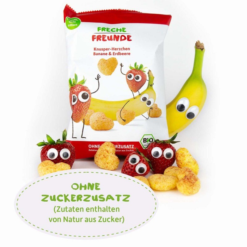 Banaani ja maasikaga vegan maisisüdamed
naturaalsed ohutud krõpsud snäkid lastele Banaani ja maasikaga vegan maisisüdamed naturaalsed ohutud krõpsud snäkid lastele