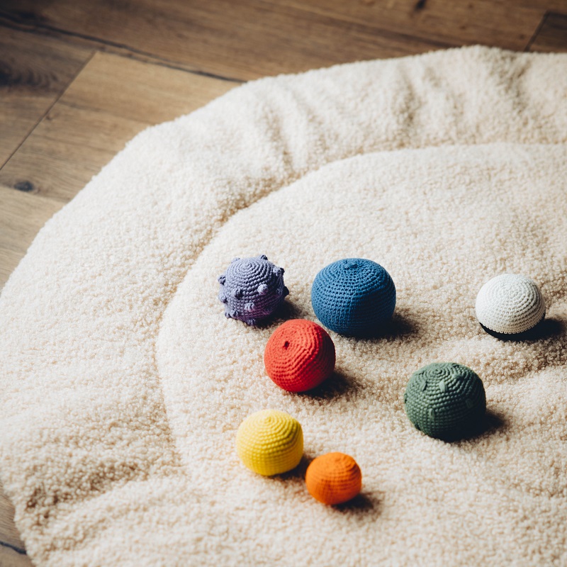 sensoorsete pallide komplekt tekstuursed pallid beebile heegeldatud ohutud