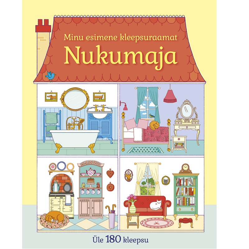 kleepsuraaamt kleepsuvihik nukumaja minu esimene kleepsuraamat koolibri