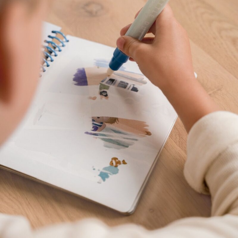 little dutch veega värvitav värviraamat värvivihik veevihik kunst kunstivihik meisterdamine lapsele reisile autosõiduks