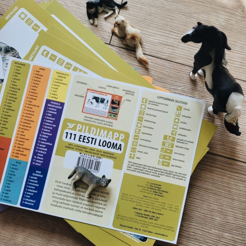 Õppekaardid "111 Eesti looma"