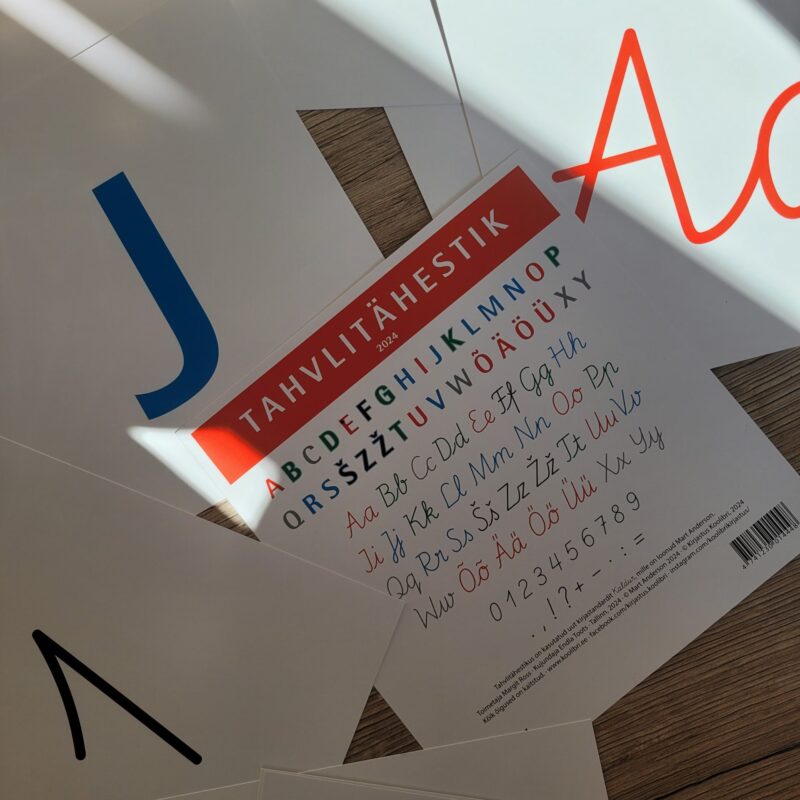 Tähe- ja numbrikaardid "Tahvlitähestik"