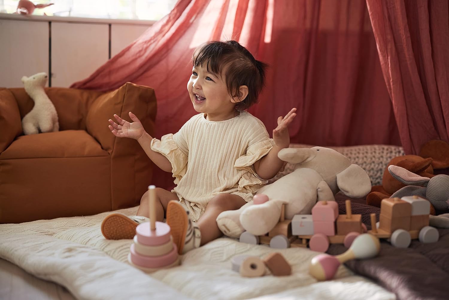 baldahhiin voodikate sääsevõrk lapse beebi tuba pesa