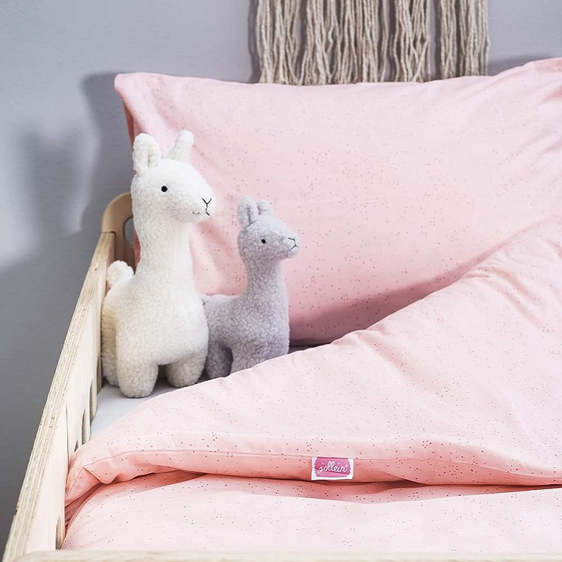 voodipesukomplekt beebile lapsele tüdrukule puuvillane voodipesu tekikott padjapüür