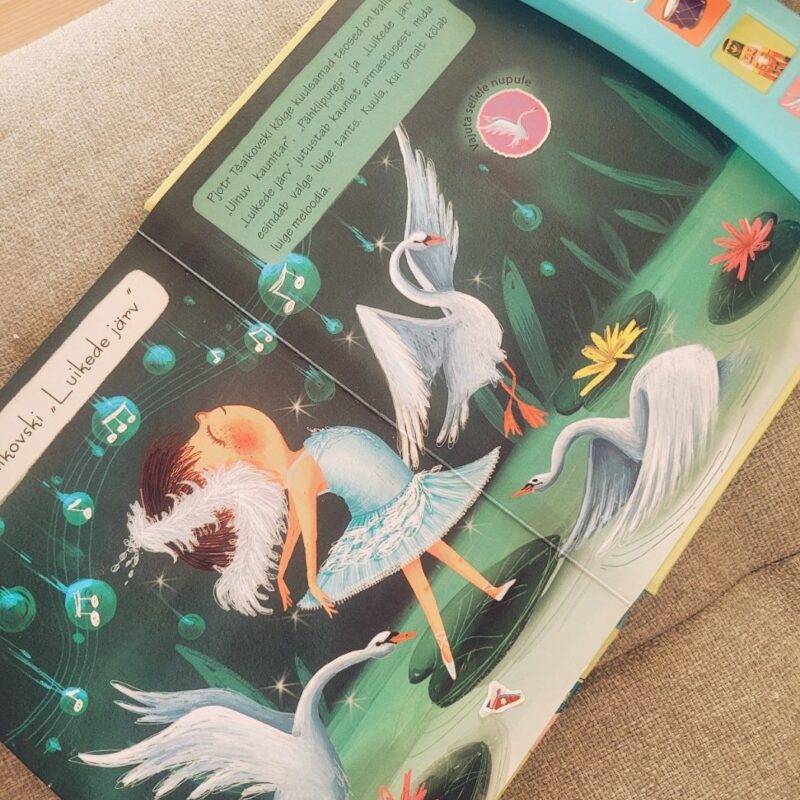 Realistlike helidega raamat "Kõlab muusika!"