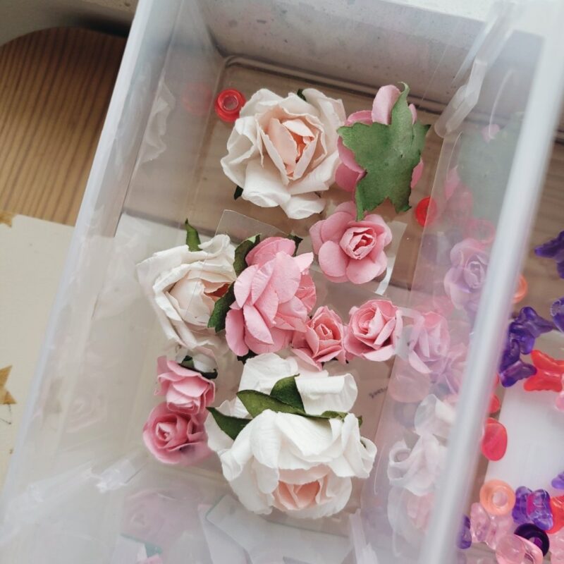 Lillekleepsud 13 tk, virsikutooni roosid