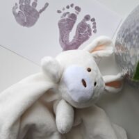 beebi käe- ja jalajälgede tegemise komplekt tindivaba jalajälje jäädvustamine