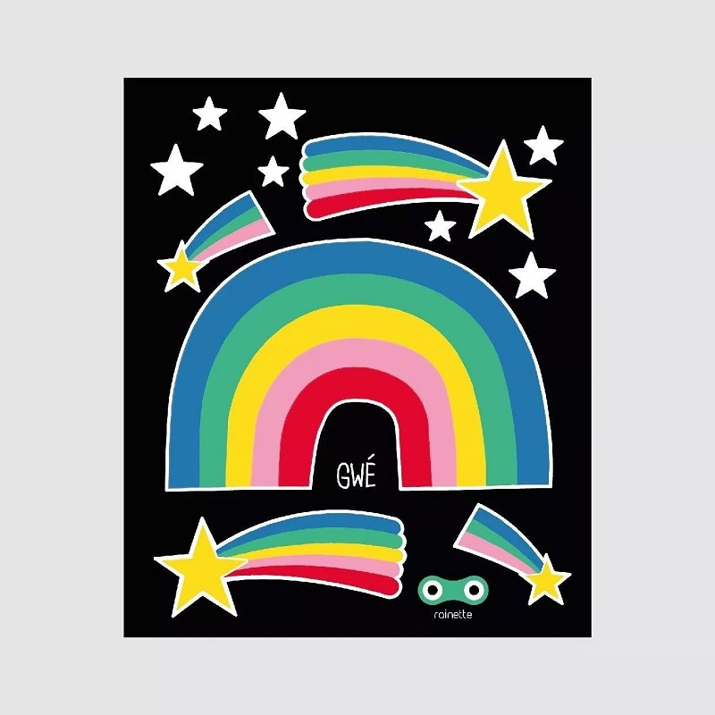 Rainette helkurkleepsud helkurid kleepekad kiivrile rattale rulale vankrile tõuksile