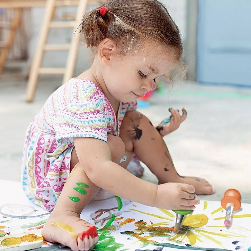 esimesed pintslid lastele pintslikomplekt ohutud pintslid kunstitarbed töövahendid