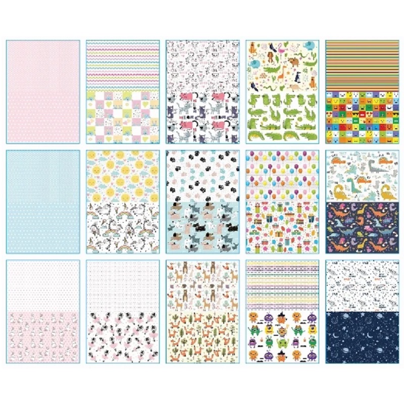 kunstipaberid disainpaberid meisterdamiseks värvilised paberid kunstiprojekt lõbusad mustrid