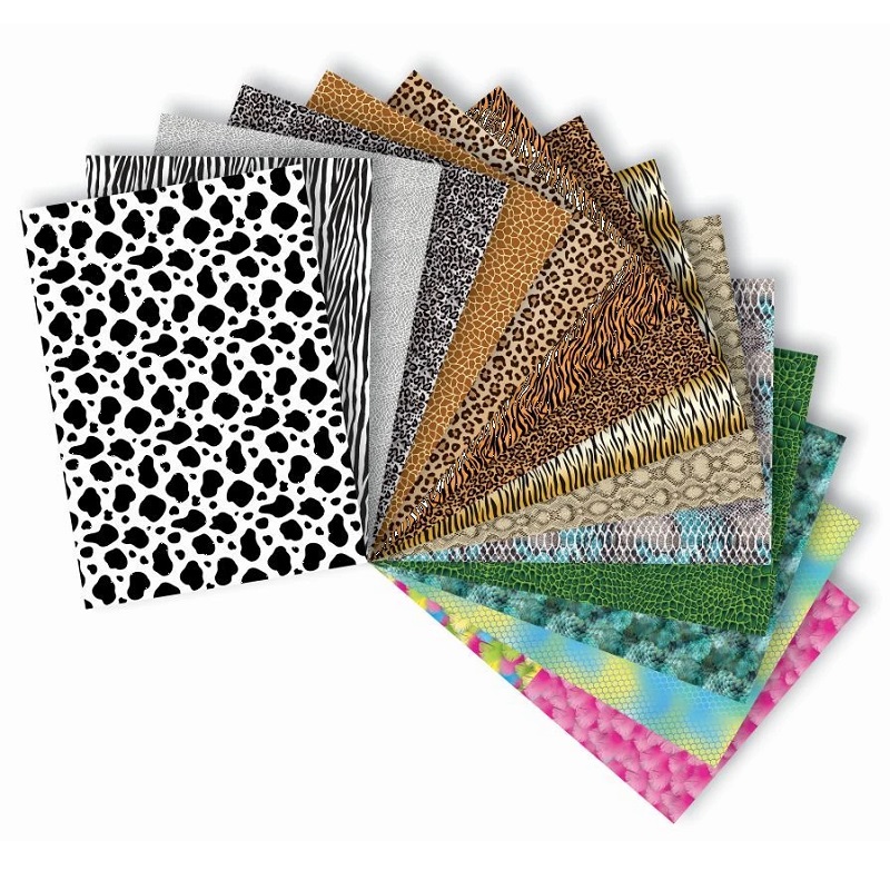 kunstipaberid disainpaberid meisterdamiseks värvilised paberid kunstiprojekt lõbusad mustrid loomamustrid loomad loomakasukad