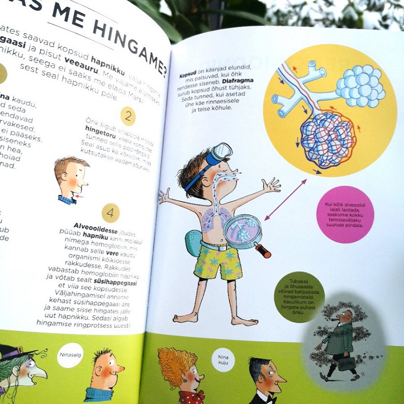 inimkeha väljastpoolt anatoomia raamat lastele bioloogia keha