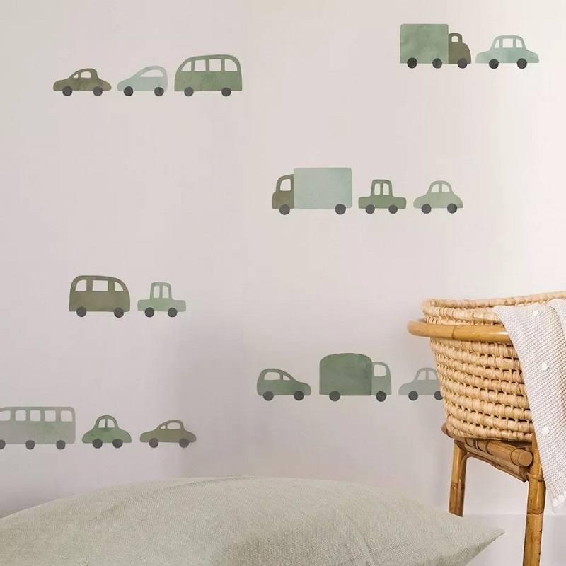 eemaldatavad seinakleepsud seinakleebised lastetuba aksessuaarid eemaldatav tapeet autod masinad