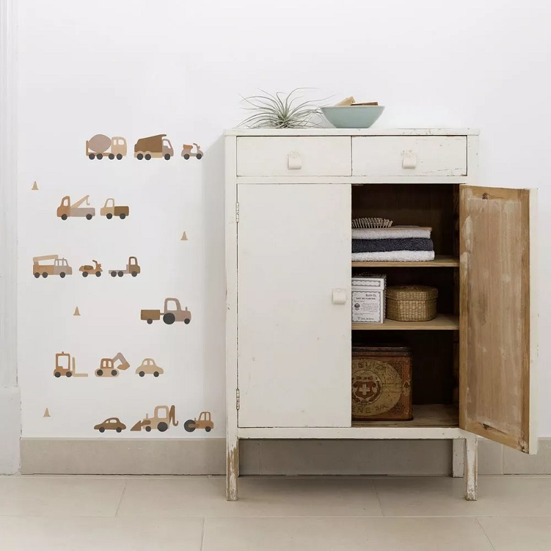 eemaldatavad seinakleepsud seinakleebised lastetuba aksessuaarid eemaldatav tapeet autod masinad