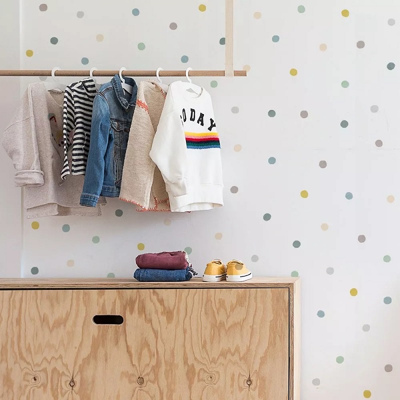 eemaldatavad seinakleepsud seinakleebised lastetuba aksessuaarid eemaldatav tapeet täpid