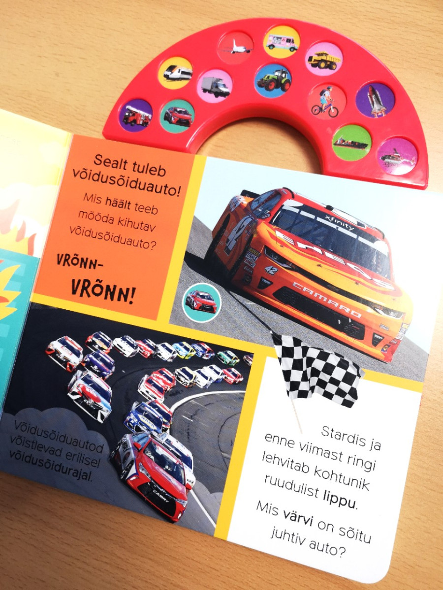 realistlike helidega raamat sõidukid heliraamat masinad