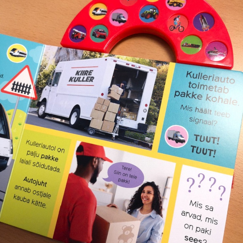 realistlike helidega raamat sõidukid heliraamat masinad