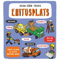 klapiraamat klappidega raamat ehitusplatsil ehitus autod masinad