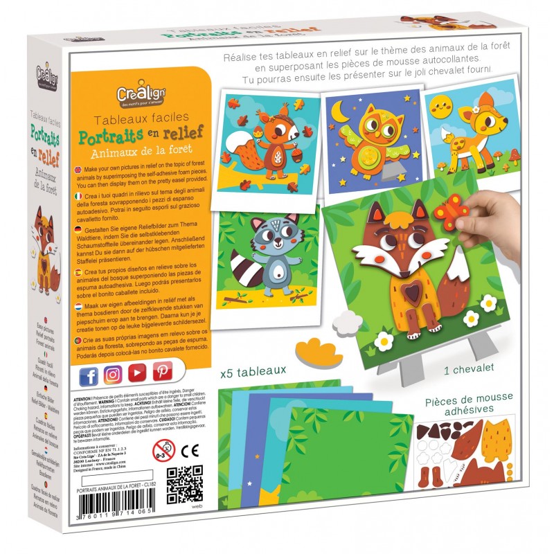 meisterdamiskomplekt kunstikomplekt kunst meisterdamine lastele metsloomad