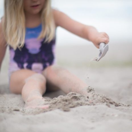 Scrunch kokkuvolditav ämber silikoonist liivakastimänguasjad