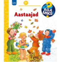 klapiraamat aastaajad kevad suvi sügis talv lastele realistlik montessori raamat