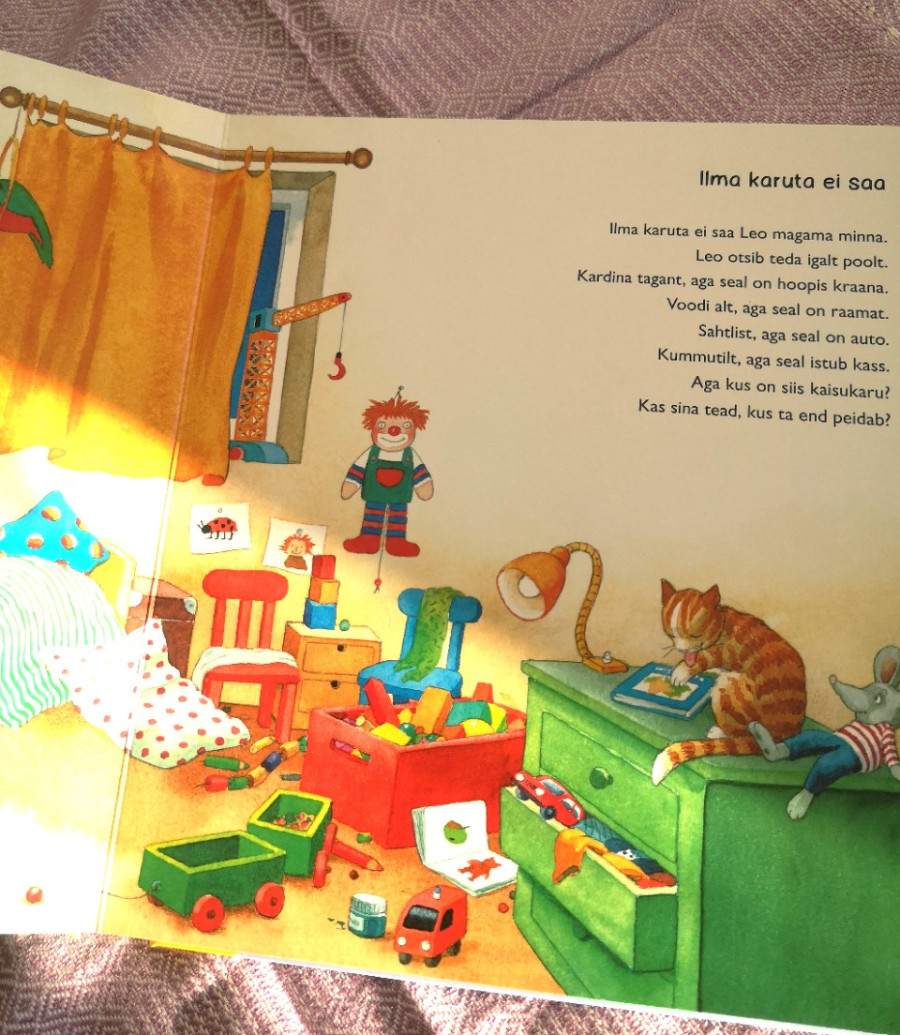 pappraamat kõvade lehtedega raamat maga magusasti unejutud lastele luuletused katsikukingitus
