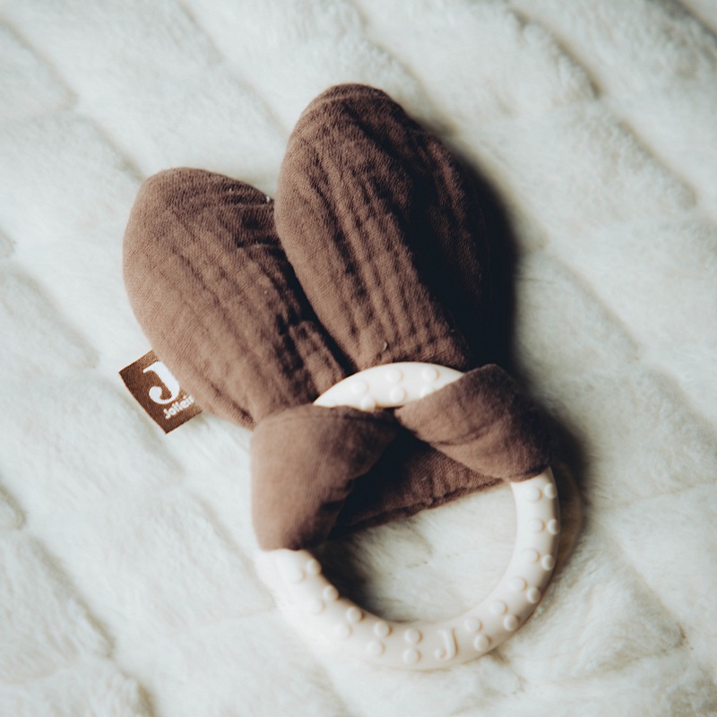 looduslik närimisrõngas beebile titale mänguasi krõbisevad jänku kõrvad ohutu jollein