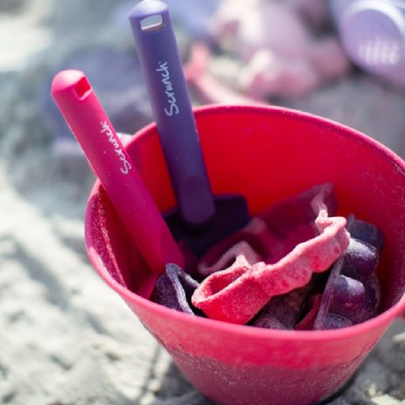 Scrunch kokkuvolditav ämber silikoonist liivakastimänguasjad